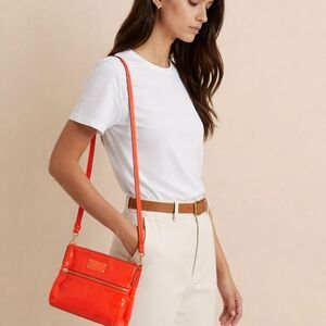 Kate Spade Glossy Orange Crossbody Bag With COA